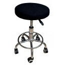 pokrowiec jersey na taboret kosmetyczny o średnicy 30-35 cm